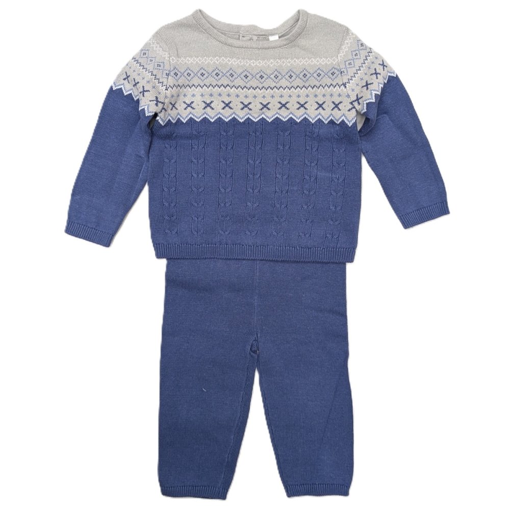 C05032: Baby Boys Knitted 2 Piece Outfit (0-9 Months) C05032: Baby Boys Knitted 2 Piece Outfit (0-9 Months)
